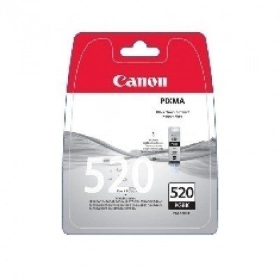 Cartucho tinta canon negro pgi 520 pack 2und pixma 3600 - 4600 mp540 - 620 - 630 - 980 mx860 - 870 - blister