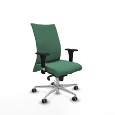 Piqueras y Crespo Albacete confidente sincro bali verde esmeralda brazos 1D base aluminio ruedas 65mm engomadas