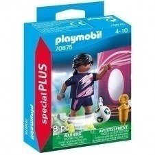 Playmobil special plus futbolista con muro de gol