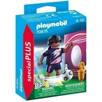 Playmobil special plus futbolista con muro de gol