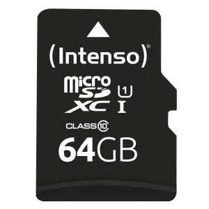 TARJETA microSD Intenso 64 GB CON ADAPTADOR