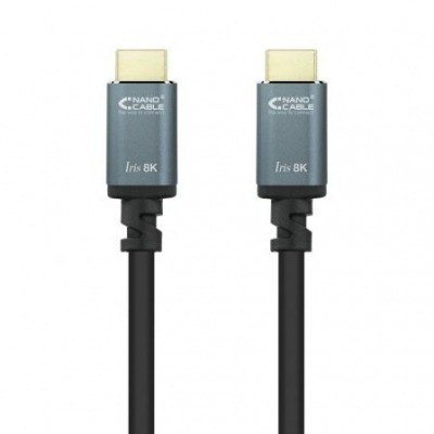 Cable HDMI Nanocable 10.15.8002/ HDM Macho - HDMI Macho/ 2m/ Negro