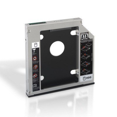 Aisens Adaptador disco duro de 9,5 mm para unidad óptica portátil de 12,7mm