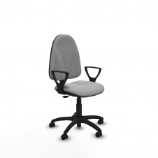 Piqueras y Crespo Algarra CP bali gris claro brazos fijos base poliamida ruedas autofrenantes 50mm