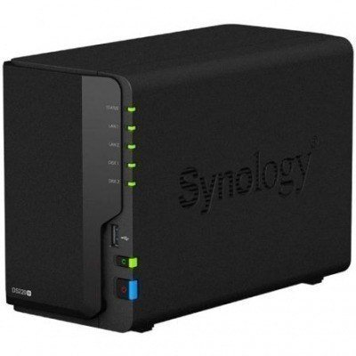 NAS Synology Diskstation DS220+/ 2 Bahías 3.5- 2.5/ 2GB DDR4/ Formato Torre