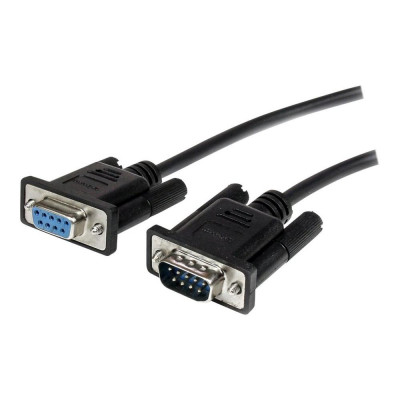 Cable db9 startech 1m - macho - hembra - negro