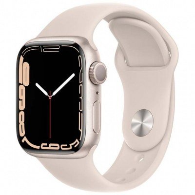 Reloj reacondicionado apple watch series 7 gps 45mm starlight 4kn63b - a