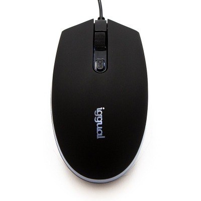 iggual Ratón óptico COM-LED-1600DPI negro