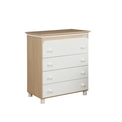 Mueble Bañera Micuna natural/blanco lunares beige