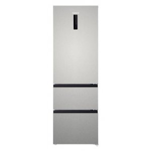 Frigorífico combi Corberó CFFDM421NFXINV, French Door, 3 puertas, 190.8 x 60 x 63 cm, No Frost, clase E, 273 kWh año, 39dB, 401 litros, Inverter, display, inox