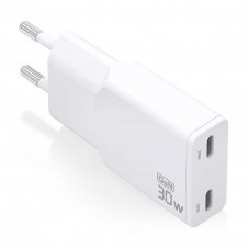 AISENS ASCH-30W2P048-W cargador de dispositivo móvil Cámara digital, MP3, MP4, Teléfono móvil, Navegante, Portátil, Consola de juegos portátil,