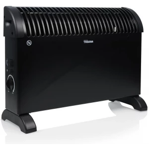 Convector Princess KA-5102, 2.000 W, 3 potencias, turbo, termostato regulable, negro