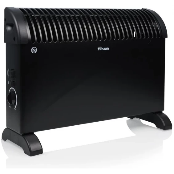 Convector Princess KA-5102, 2.000 W, 3 potencias, turbo, termostato regulable, negro
