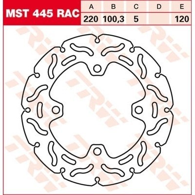 Discos de freno RAC TRW MST445RAC