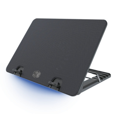 Cooler Master Ergo Stand IV Base de Refrigeracion para Portatil hasta 17 - 1 Ventilador Silencioso - 5 Niveles de Inclinacion - Tira Led Azul