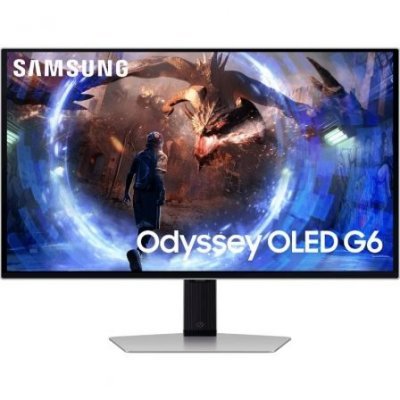 Monitor Gaming Samsung G6 Odyssey OLED S27DG602SU 27/ QHD/ 0.03ms/ 360Hz/ Regulable en Altura/ Plata