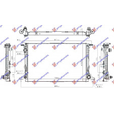 RADIATOR 2.9-3.0 TFSi PETROL AUTOMATIC - 3.0 TDi DIESEL AUTOMATIC (720x470x32) (NRF)