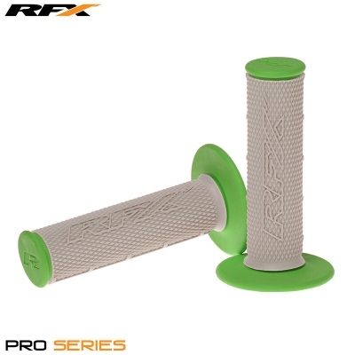 Puños compuestos dobles RFX serie Pro con centro gris (gris/verde), pareja FXHG2050099GN