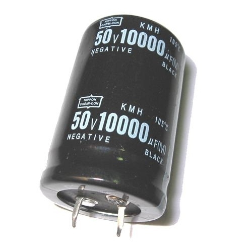 10000uF 50Vdc 105ºC Condensador Electrolitico 2Pin Snap-in