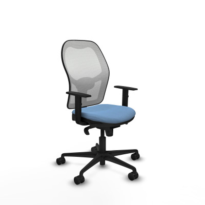 Jorquera sincro malla blanca bali azul cielo brazos 1D base nailon ruedas 65mm nailon