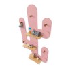 Cactus estantería de pared y colgador madera/rosa · Kaktú H253-M9759