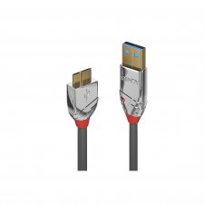 Lindy 36657 cable USB 1 m USB 3.2 Gen 1 (3.1 Gen 1) USB A Micro-USB B Gris