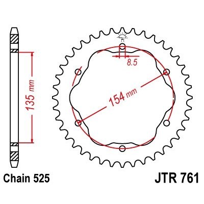 Corona JT SPROCKETS JTR761.39