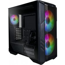 GABINETE COOLER MASTER (H500-KGNN-S00) MASTERBOX H500,MALLA,VIDRIO TEMP,ARGB,ATX,NEGRO,S/FUENTE