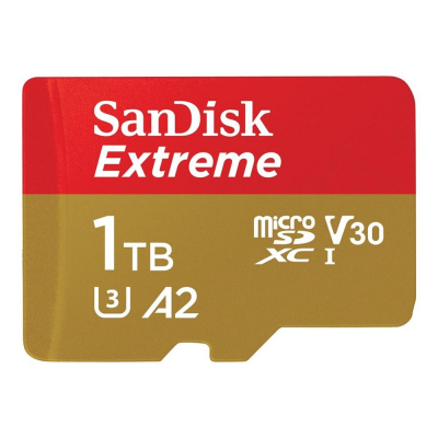 Tarjeta memoria micro secure digital 1tb sandisk extreme clase 10 uhs - i u3 + adaptador
