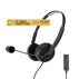 Energy Sistem Headset Office 2+ Black (Usb And 3.5 Mm Plug, Volume Control, Retracta