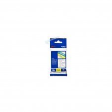 CINTA LAMINADA BROTHER 12MM BLANCO TRANSPARENTE TZe135