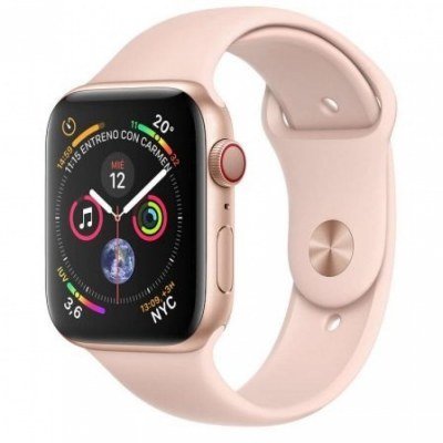 APPLE WATCH SERIES 4 GPS  CELLULAR 44mm CAJA ALUMINIO ORO CON CORREA DEPORTIVA ROSA ARENA - MTVW2TY/