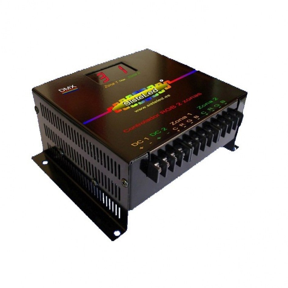 Controlador Tira LED RGB DMX Z2RGB Sisteled