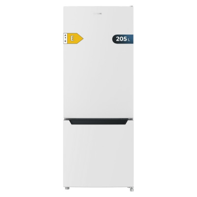 Cecotec Bolero CoolMarket Combi 205 DF White E Frigorifico Dos Puertas - Capacidad 205L - Defrost - Display Interior - Puerta Reversible - Clase E - 54x55x144cm - Color Blanco