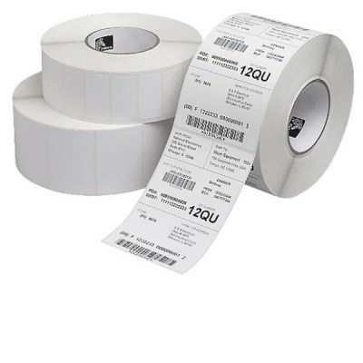 Zebra Z-Select 2000D - Papel - adhesivo acrílico - con revestimiento - perforado - blanco brillante - 101.6 x 127 mm 6780 etiqueta(s) (12 bobina(s) x 565) etiquetas - para Orion, GK Series GK420, G-Se