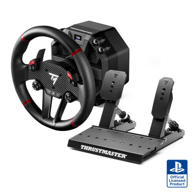 Thrustmaster T598-P Negro, Rojo USB Volante + Pedales Analógico/Digital PC, PlayStation 4, PlayStation 5