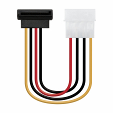 Nanocable 10.19.0201 cable de alimentación interna acodado Molex 4pin/M a SATA/H 16cm