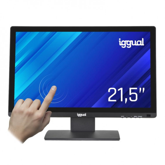 Monitor táctil capacitivo iggual MTL21PX, 21,5 pulgadas, Full HD, IPS, 75 Hz, HDMI, VGA