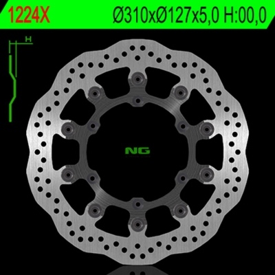 Disco de freno NG ondulado 1224X Ø310 x Ø127 x 5 1224X