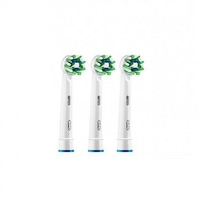 Recambio cepillo dental oral - b eb 50 - 3ffs cross action 3 unidades - cleanmaximiser - elimina placa - blanco