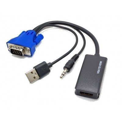 Conversor VGA a HDMI con Audio