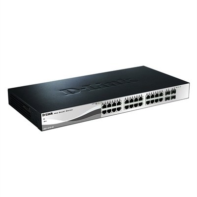 SWITCH SEMIGESTIONABLE D-LINK DGS-1210-28/E 24P GIGA + 4P GIGA COMBO RACK