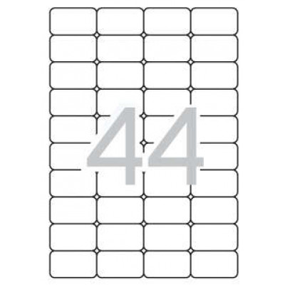 Apli Etiquetas Translucidas Resistentes Intemperie 48.5 x 25.4mm 20 Hojas