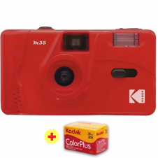 Kodak M35 Cámara Analógica 35 mm Scarlet y carrete 36 fotos