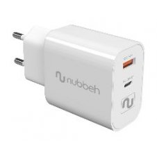 Cargador Pared NUBBEH 1USB-C 30W Blanco (NBWALLCHW)