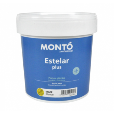 BASE PINTURA PLASTICA INTERIOR/EXTERIOR MATE ESTELAR 12L TONOS CLAROS