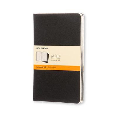 MOLESKINE Paq.3 libretas Cahier L lisas negro