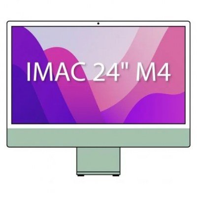 Apple iMac 24 Retina 4,5K / M4 8-Core CPU/ 16Gb/ 256Gb SSD/ 8-Core GPU/ Verde