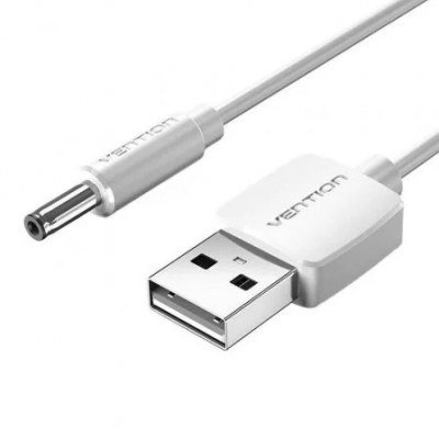 Cable Alimentación Vention CEXWG/ USB Macho - DC 3.5mm Macho/ 1.5m/ Blanco
