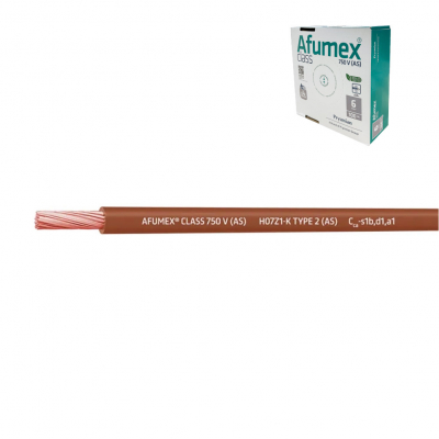 Cablecillo h07z1-k(as) 2,5 mm² marron euro/m